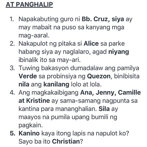magbigay ng 10 pangungusap